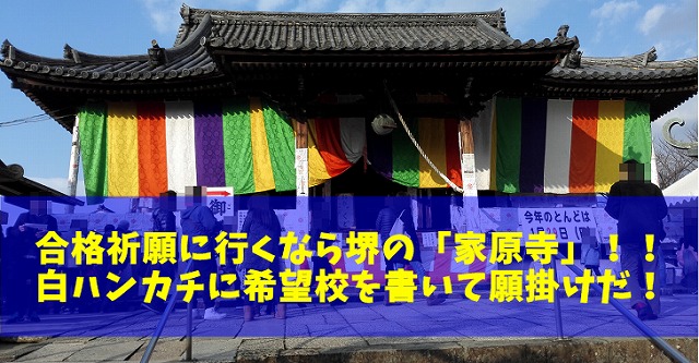 受験生は合格祈願に大阪 堺 家原寺 に行っておけ 白ハンカチで神頼みや たまてbox