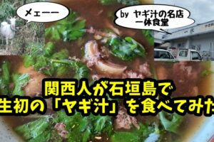 関西人が生まれて初めて「ヤギ汁」を食べてみた！石垣島の有名店「一休食堂」で食レポ！